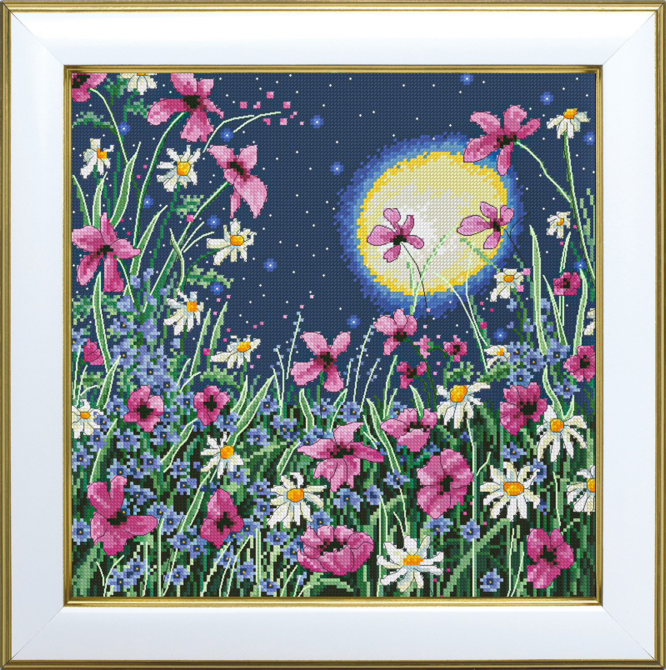 М-0272 "Місячна ніч" (набір для вишивання муліне ДМС) 25х25 см