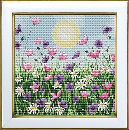 М-0273 "Сонячний день" (набір для вишивання муліне ДМС) 25х25 см