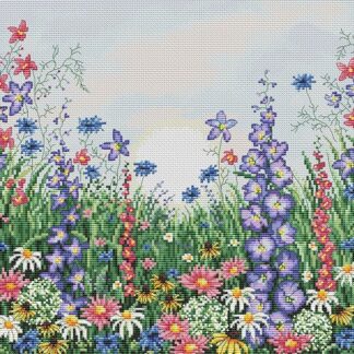 М-0275 "Квітучий луг" (набір для вишивання муліне ДМС) 25х25 см