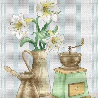 М-0284 "Аромат кави" (набір для вишивання муліне ДМС) 16x18 см