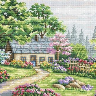 М-0290 "Літня тиша" (набір для вишивання муліне ДМС) 32х23 см