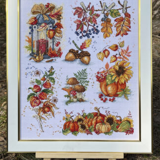 М-0294 "Осінній вернісаж" (набір для вишивання муліне ДМС) 30х37 см