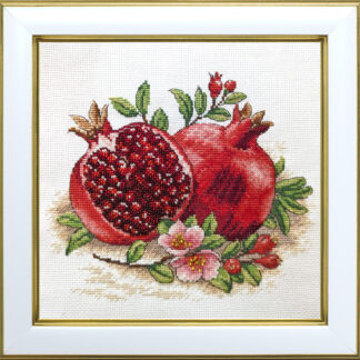 М-0307 "Гранат" (набір для вишивання муліне ДМС + бісер Preciosa) 20х20 см