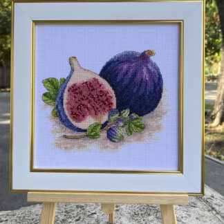 М-0310 "Інжир" (набір для вишивання муліне ДМС + бісер Preciosa) 20х20 см