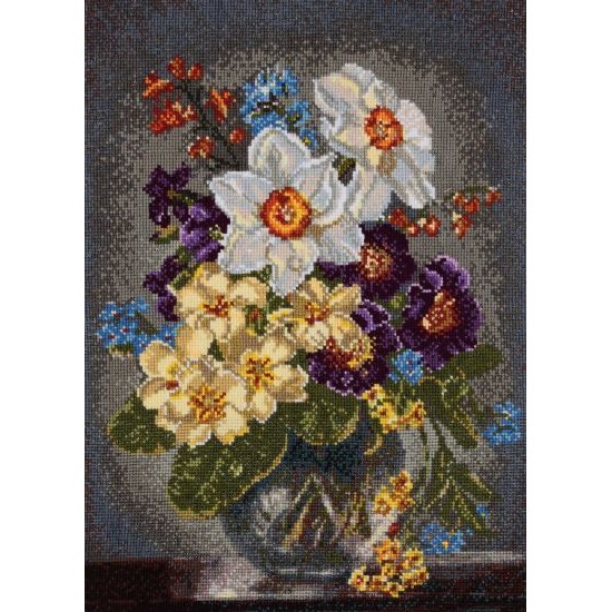 М-0536 "Подих весни" (набір для вишивання муліне ДМС) 27x36 см