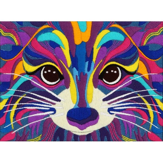 М-0863 "Єнот" (набір для вишивання декоративними швами) 20x15 см