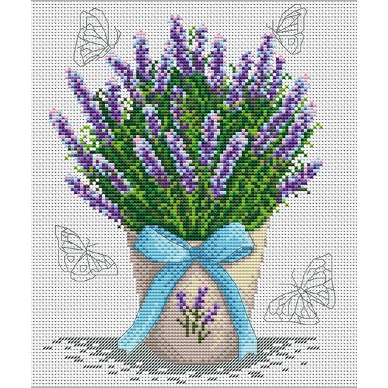 М-1272 "Лаванда" (набір для вишивання муліне ДМС) 15х20 см