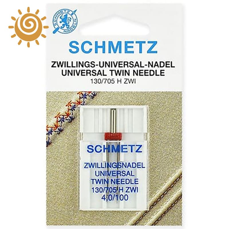 Голка до швейної машинки Twin universal 130/705 H ZWI № 4,0/100 Leather SCHMETZ