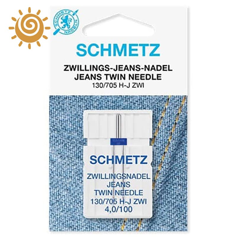 Голка до швейної машинки Twin jeans 130/705 H-J ZWI № 4,0/100 Leather SCHMETZ