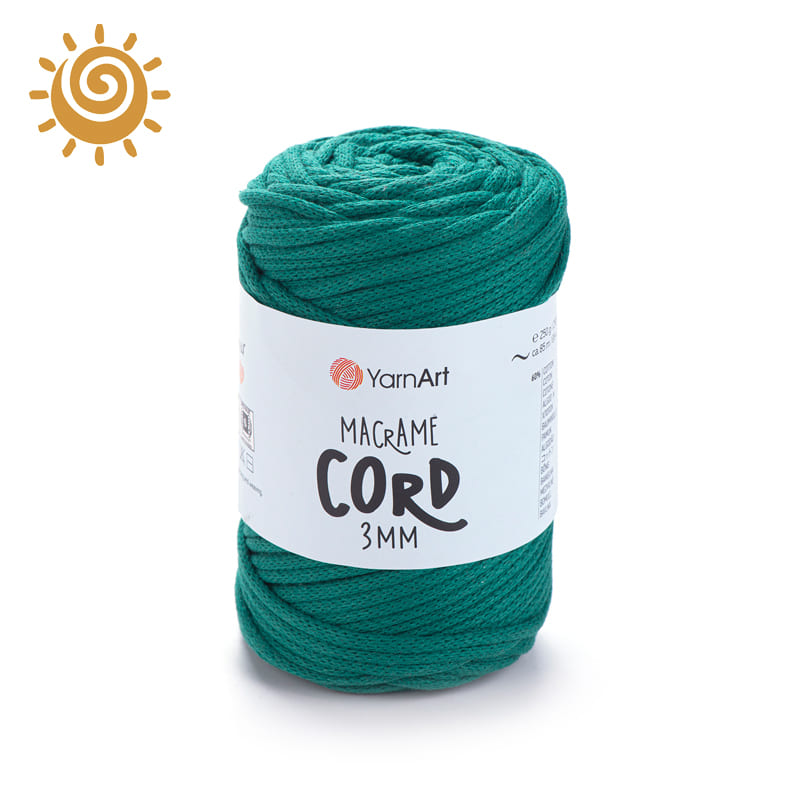 YarnArt Macrame Cord 3mm 783, колір бірюза